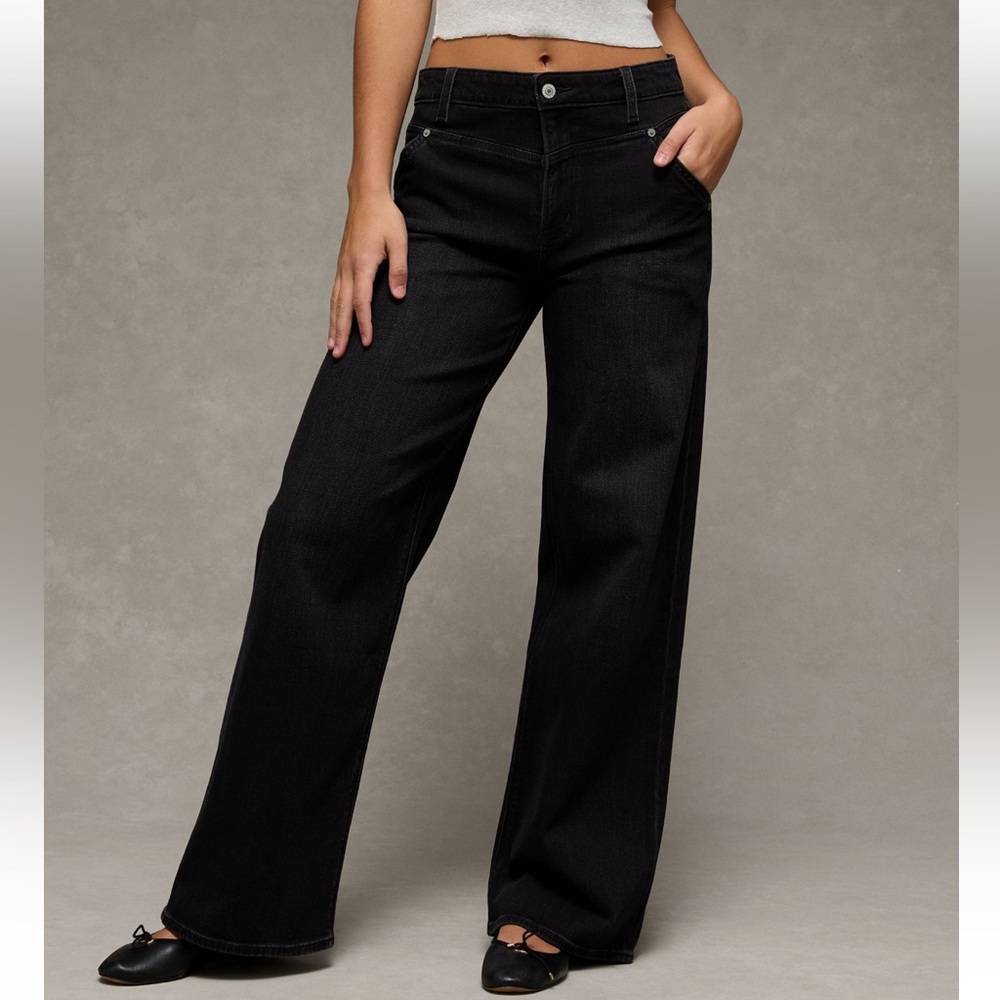 American Eagle AE Super High Waisted Baggy Wide-Leg Jean